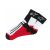 Ponožky krátke ALPINESTARS RACING ROAD COOLMAX® (čierna/biela/červená)